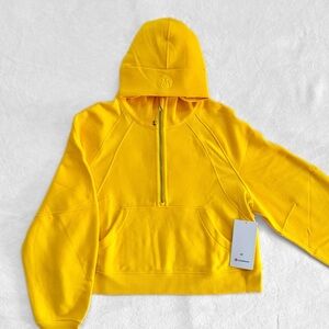 NWT Lululemon Scuba Oversized Half-Zip Hoodie – Maize Yellow – M/L